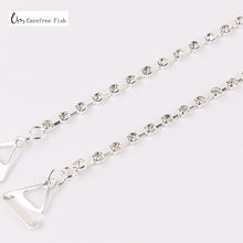 Load image into Gallery viewer, Carefree Fish New Silver Plated Metallic Sexy Rhinestone Bra Straps For Women Elegant Crystal Bra Shoulder Lingerie Accessories
