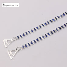 Load image into Gallery viewer, Carefree Fish New Silver Plated Metallic Sexy Rhinestone Bra Straps For Women Elegant Crystal Bra Shoulder Lingerie Accessories