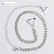 Load image into Gallery viewer, Carefree Fish New Silver Plated Metallic Sexy Rhinestone Bra Straps For Women Elegant Crystal Bra Shoulder Lingerie Accessories