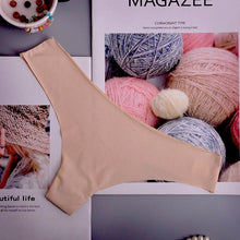 Load image into Gallery viewer, Hot Silk Sexy Women Thongs g string Seamless Panties Female Underwear Tanga Panties Low-Rise Lingerie Panty Intimates 1pcs ac125