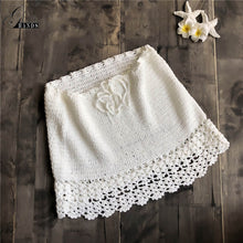 Load image into Gallery viewer, Gold Hands Handmade Cotton Knitted Crochet Mini Skirts Womens Ladies Beach Skirt Sexy Comfortable Hollow A Word Bag Hip Skirt
