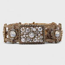 Load image into Gallery viewer, Miwens Trendy ZA Double Buckle Belt Women Vintage Gold Metal Chain Belt Boho Faux Black Leather Statement Belt Party Jewelry
