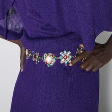 Load image into Gallery viewer, Miwens Trendy ZA Double Buckle Belt Women Vintage Gold Metal Chain Belt Boho Faux Black Leather Statement Belt Party Jewelry
