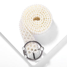 Load image into Gallery viewer, Miwens Trendy ZA Double Buckle Belt Women Vintage Gold Metal Chain Belt Boho Faux Black Leather Statement Belt Party Jewelry
