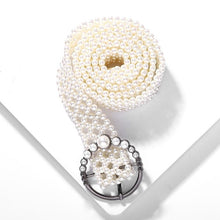 Load image into Gallery viewer, Miwens Trendy ZA Double Buckle Belt Women Vintage Gold Metal Chain Belt Boho Faux Black Leather Statement Belt Party Jewelry
