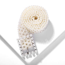 Load image into Gallery viewer, Miwens Trendy ZA Double Buckle Belt Women Vintage Gold Metal Chain Belt Boho Faux Black Leather Statement Belt Party Jewelry
