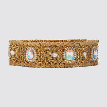 Load image into Gallery viewer, Miwens Trendy ZA Double Buckle Belt Women Vintage Gold Metal Chain Belt Boho Faux Black Leather Statement Belt Party Jewelry
